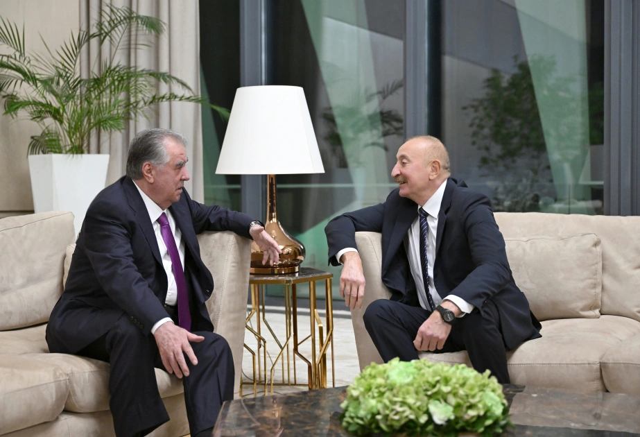 President Ilham Aliyev meets with President of Tajikistan
