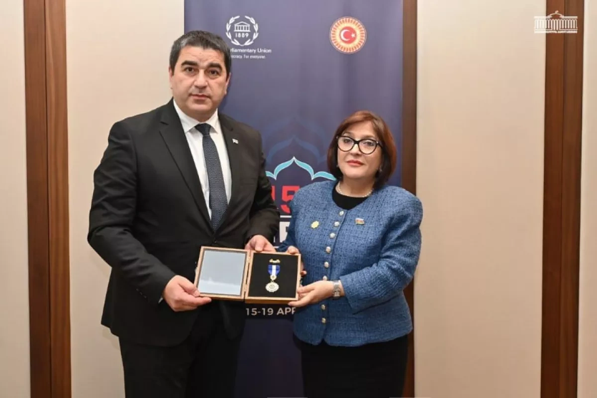 Azerbaijani speaker receives first-ever Georgian honour medal