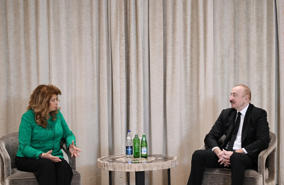 President Ilham Aliyev meets with President of Bulgaria in Munich (PHOTO)