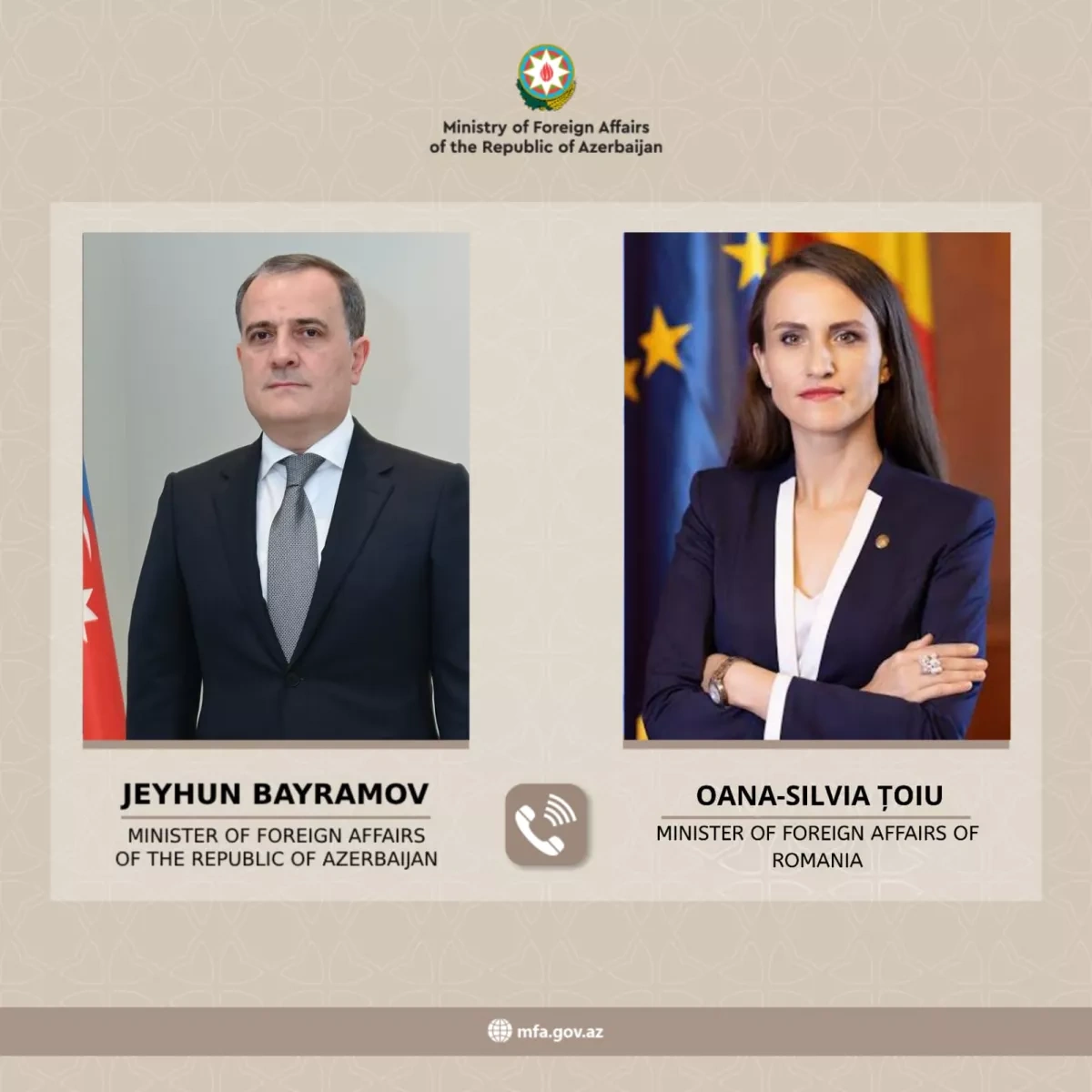 Azerbaijani FM briefs Romania, Portugal on Iran-linked drone strike on Nakhchivan