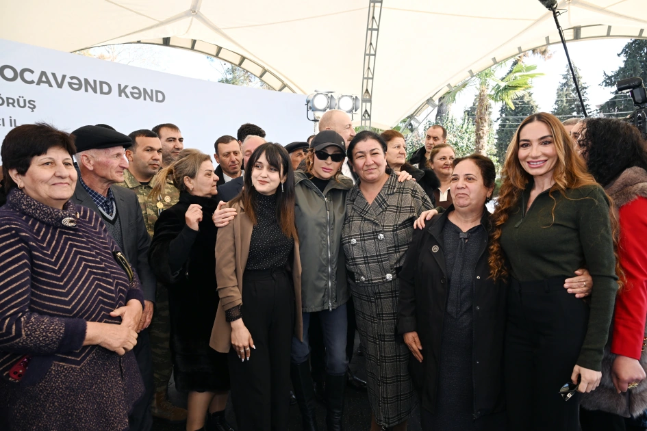 President Ilham Aliyev, First Lady Mehriban Aliyeva meet with residents of Khojavend town and Khojavend village (PHOTO)