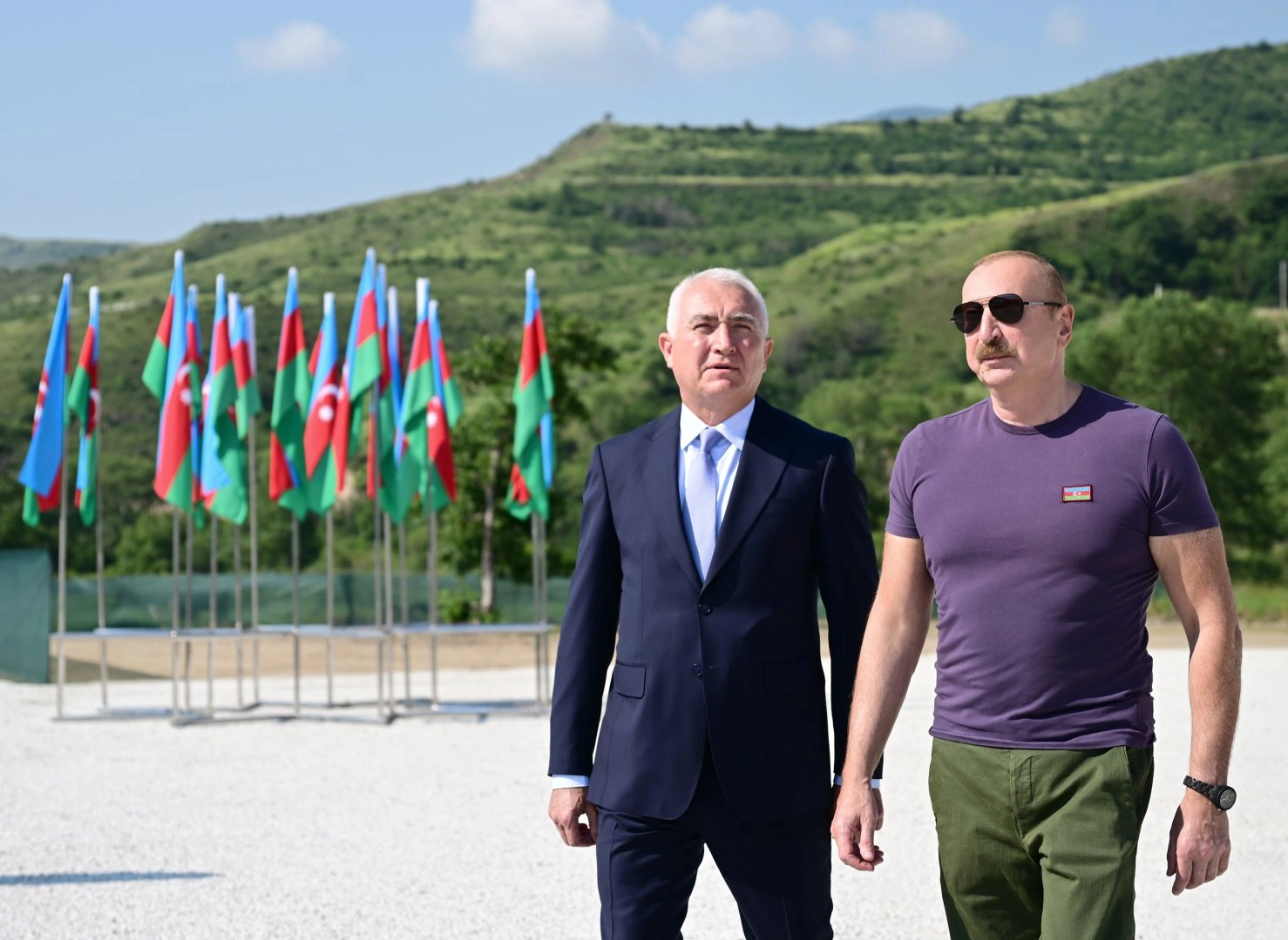 President Ilham Aliyev inaugurates hydroelectric power stations on Hochaz River in Lachin (PHOTO)