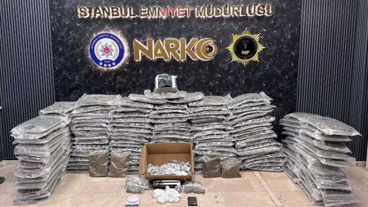 Turkish police seized nearly 200kg of drugs in Istanbul