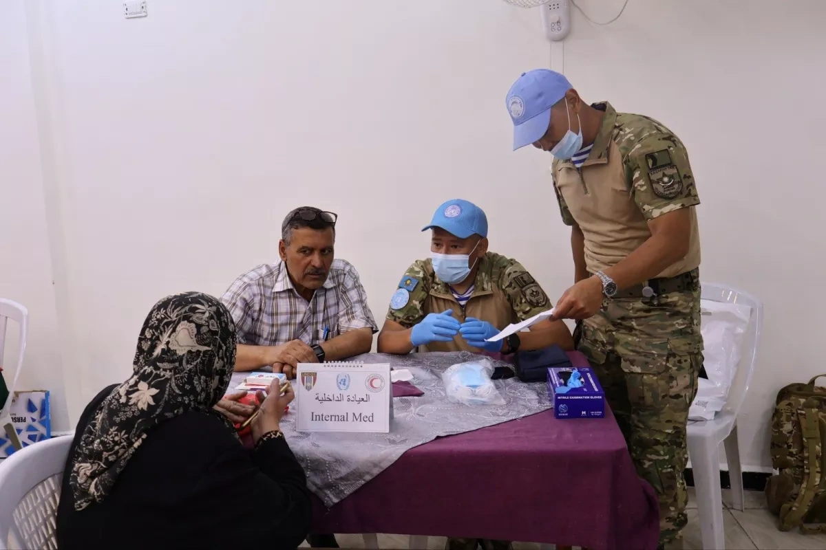 Kazakh peacekeepers join UN medical mission to provide aid in Syria