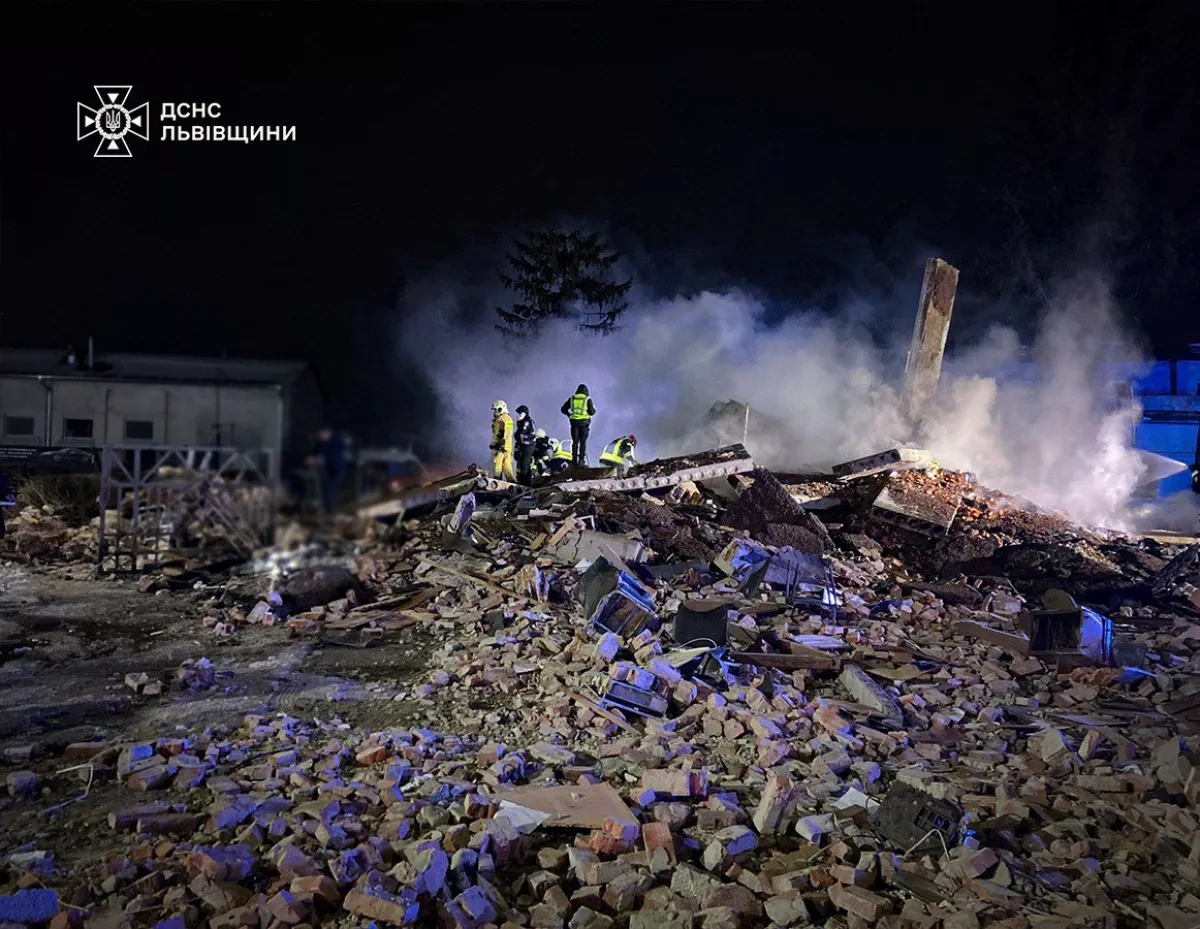 Rescue operations end after deadly explosion in village in western Ukraine Photo