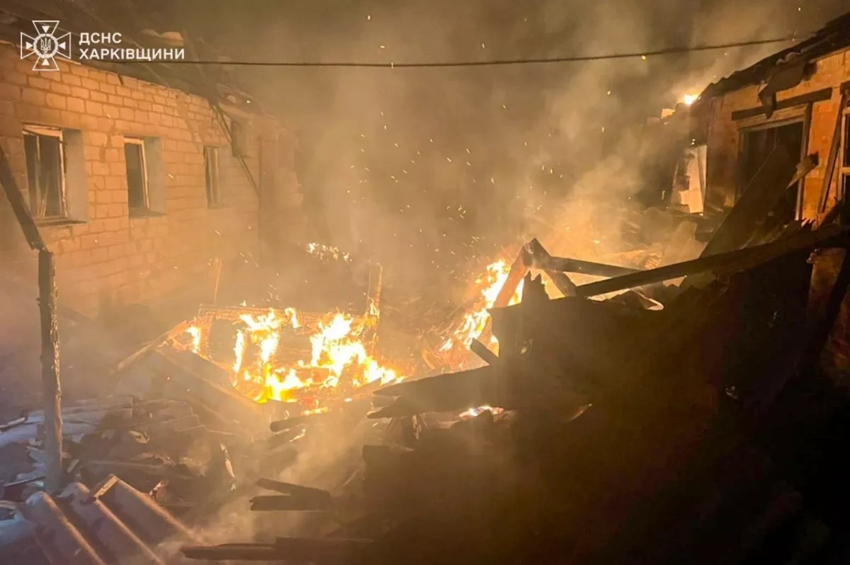 Drone hits home in Ukraine's Kharkiv region, one injured photo