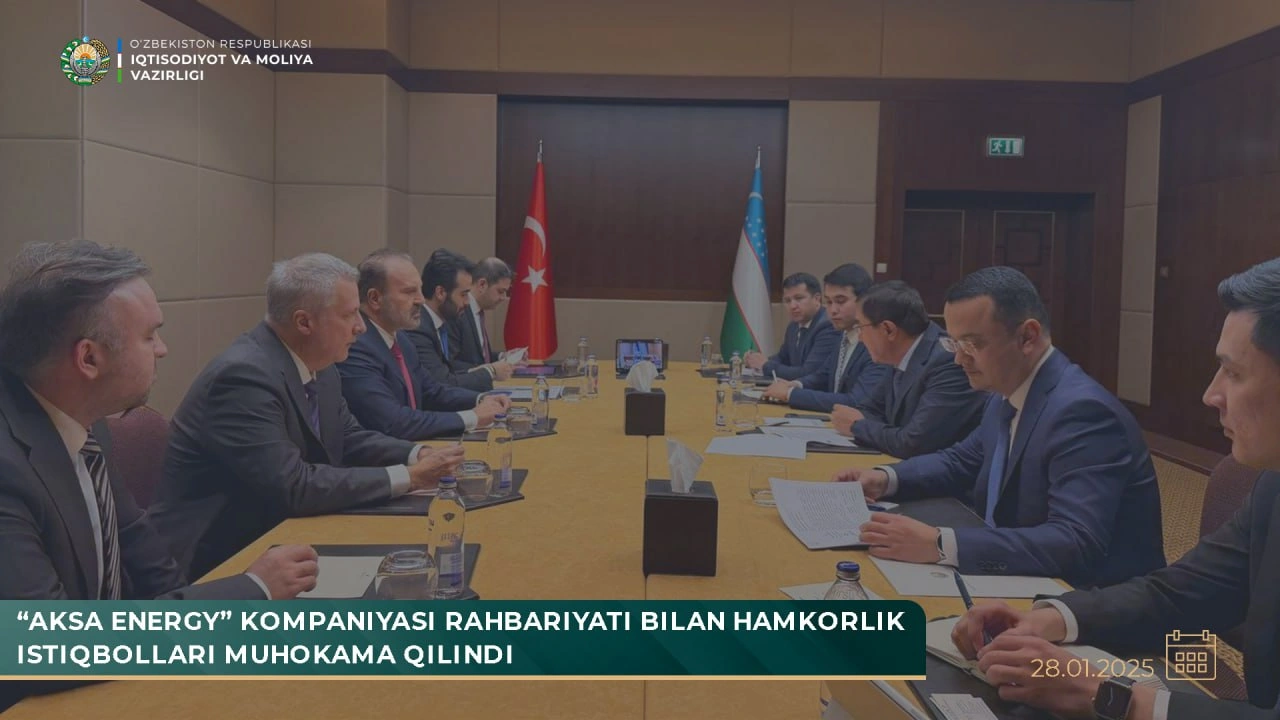 Uzbekistan, Türkiye’s Aksa Energy discuss future energy cooperation