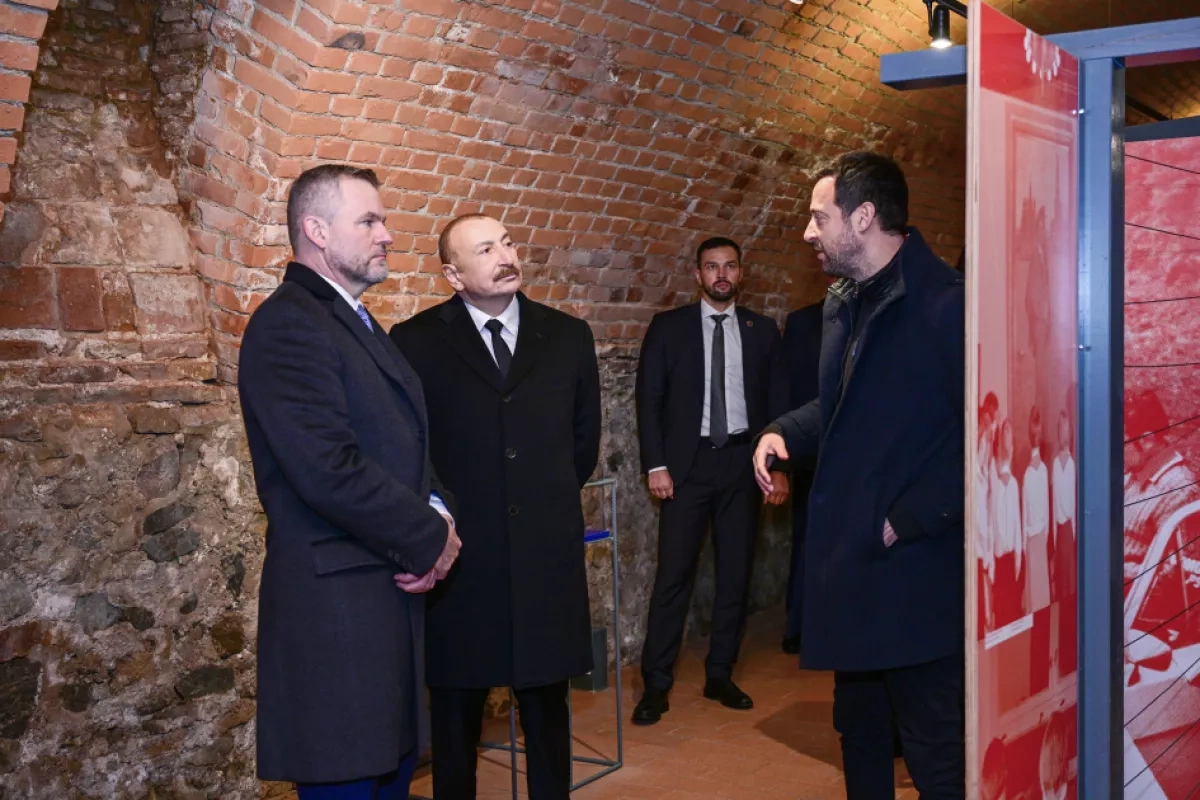 Azerbaijani, Slovak presidents visit historic Devin Castle in Bratislava PHOTO