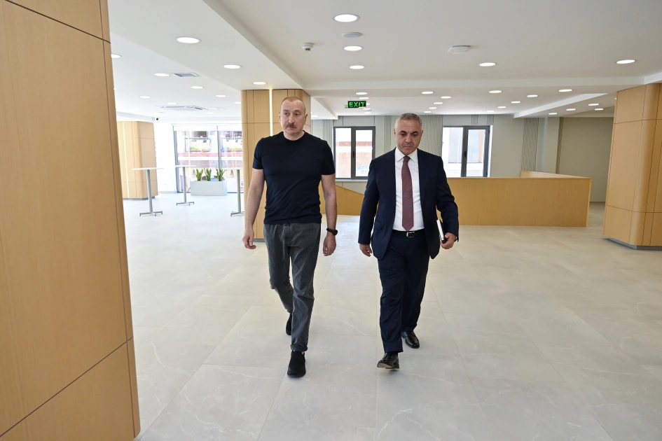 President Ilham Aliyev attends opening of Cultural Center following major overhaul in Khankendi (PHOTO)
