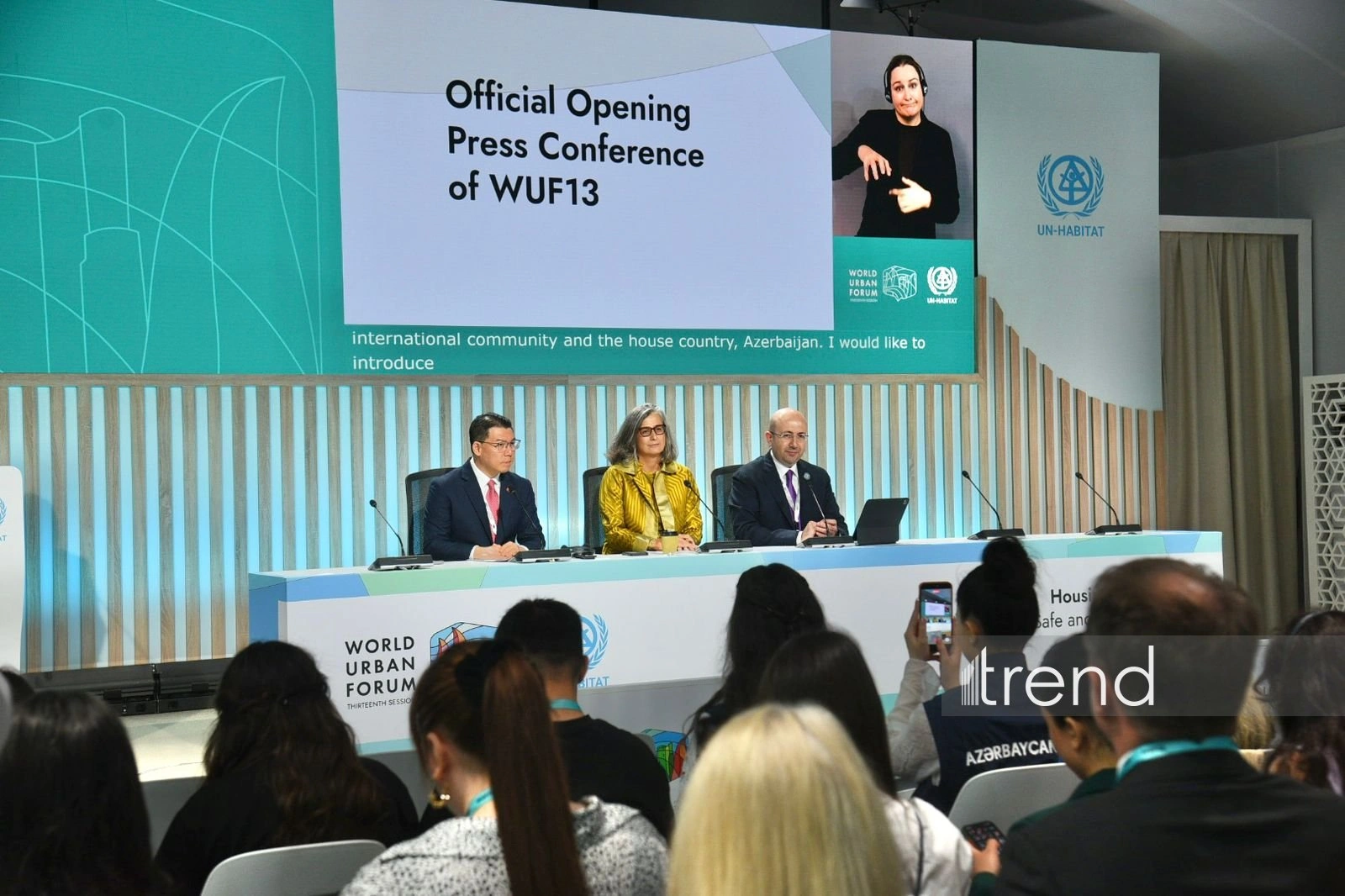 Official press conference dedicated to opening of WUF13 kicks off in Baku (PHOTO)