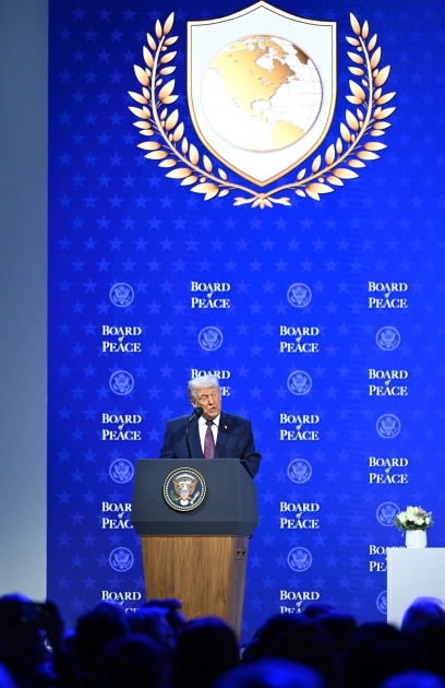 President Ilham Aliyev attends signing ceremony of Board of Peace Charter in Davos