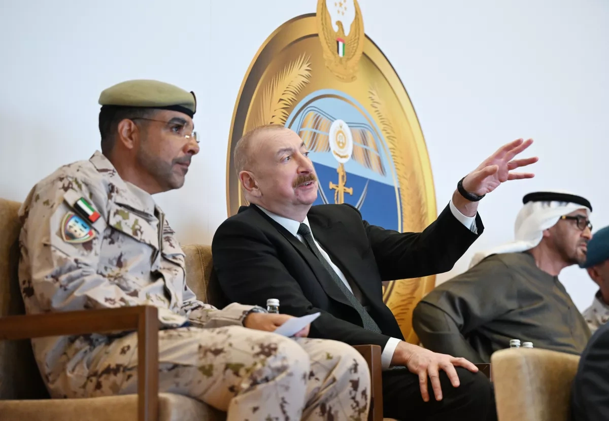 Azerbaijani, UAE presidents observe joint military drills in Abu Dhabi PHOTO