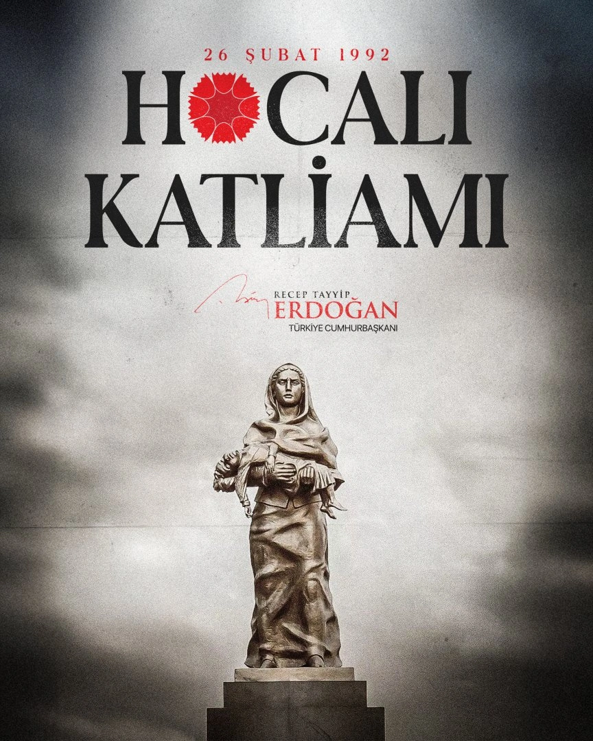 President of Türkiye makes post on 34th anniversary of Khojaly Genocide (PHOTO)