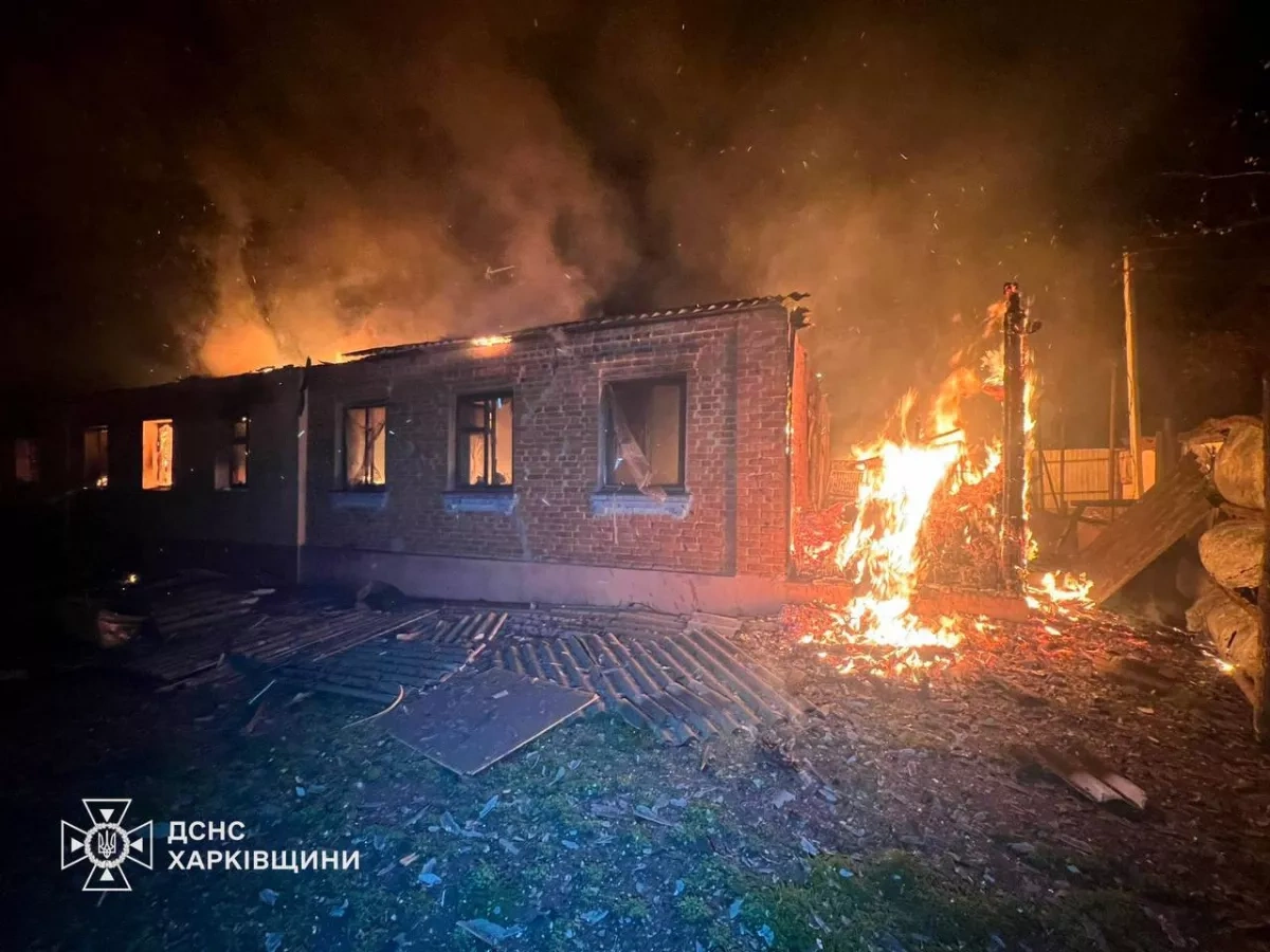 Drone blitz on Kharkiv residence leaves three injured, sparks fire PHOTO