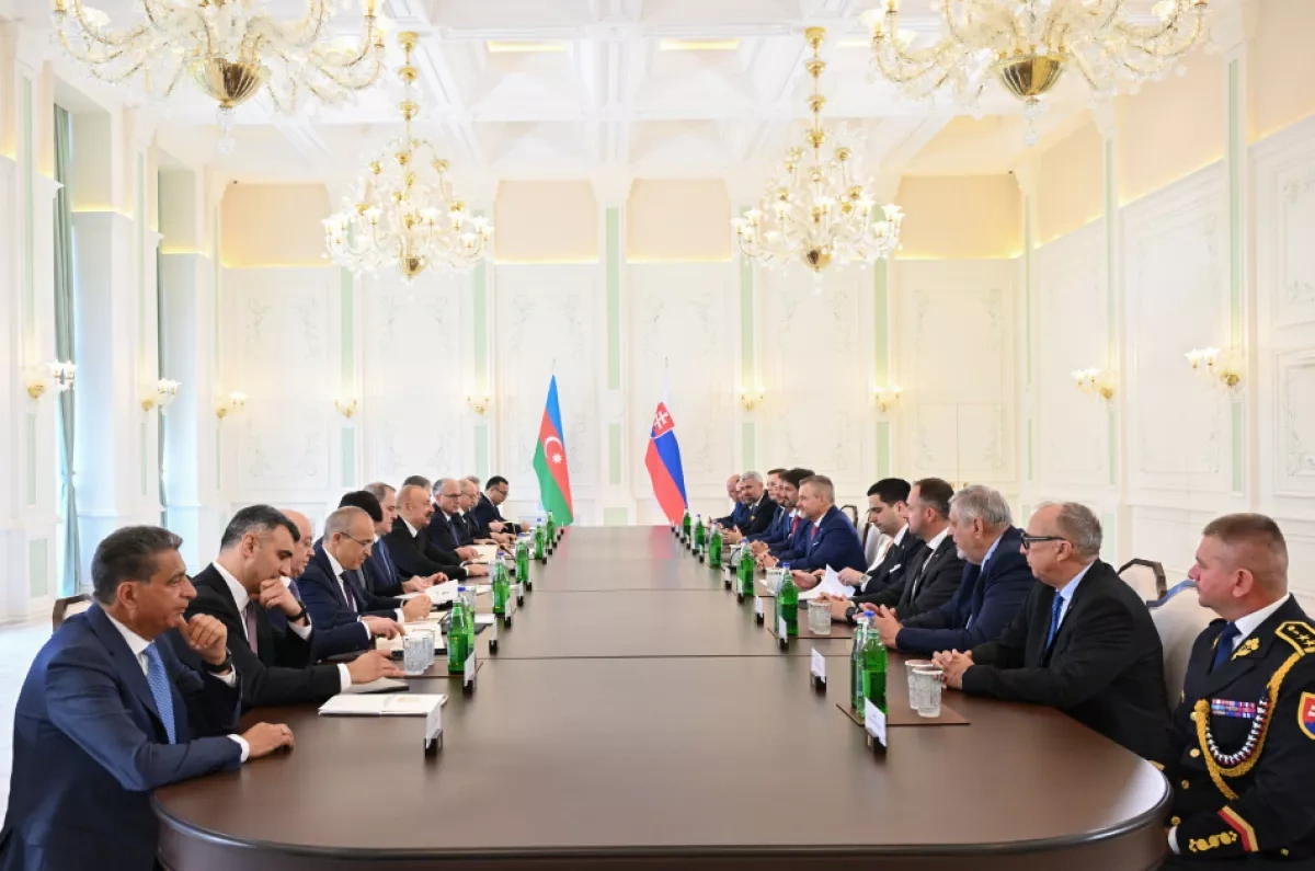 Azerbaijani, Slovak leaders meet in extended format in Shusha PHOTO