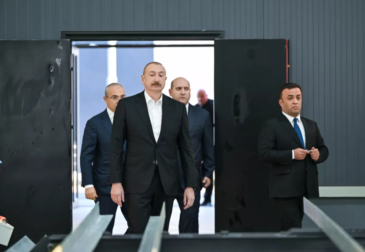 Azerbaijani president reviews new industrial projects in Aghdam PHOTO / Updated
