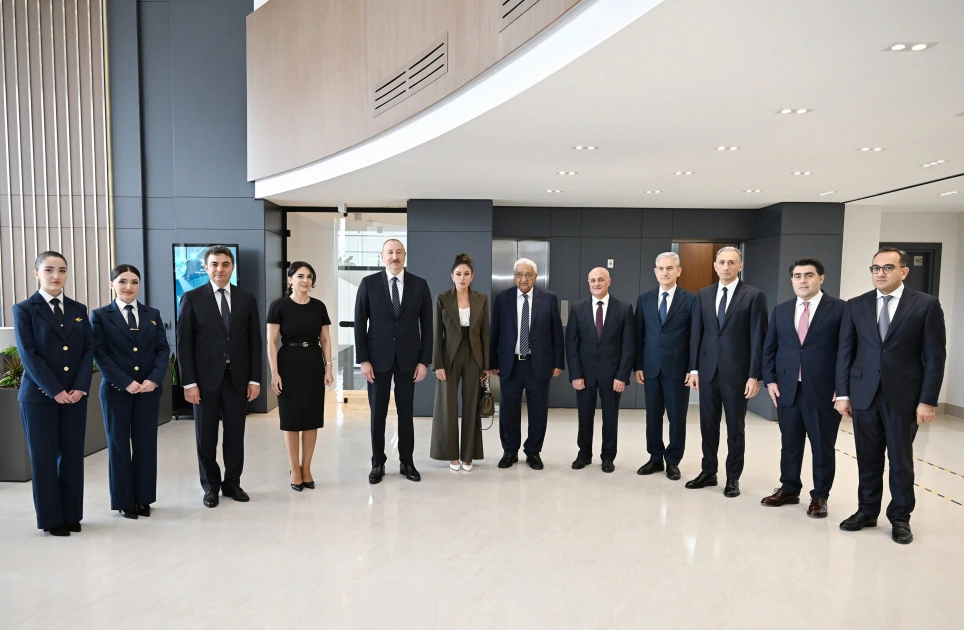 President Ilham Aliyev, First Lady Mehriban Aliyeva attend opening of International Training Center at National Aviation Academy (PHOTO)