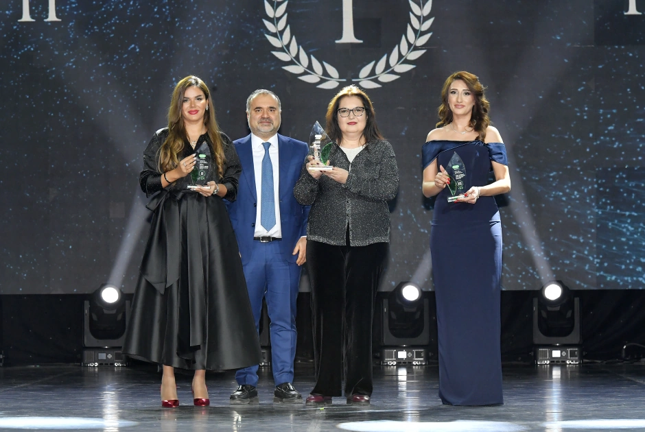 VP of Heydar Aliyev Foundation Leyla Aliyeva and Head of Baku Media Center Arzu Aliyeva attend Gala Ceremony regarding year's sports results