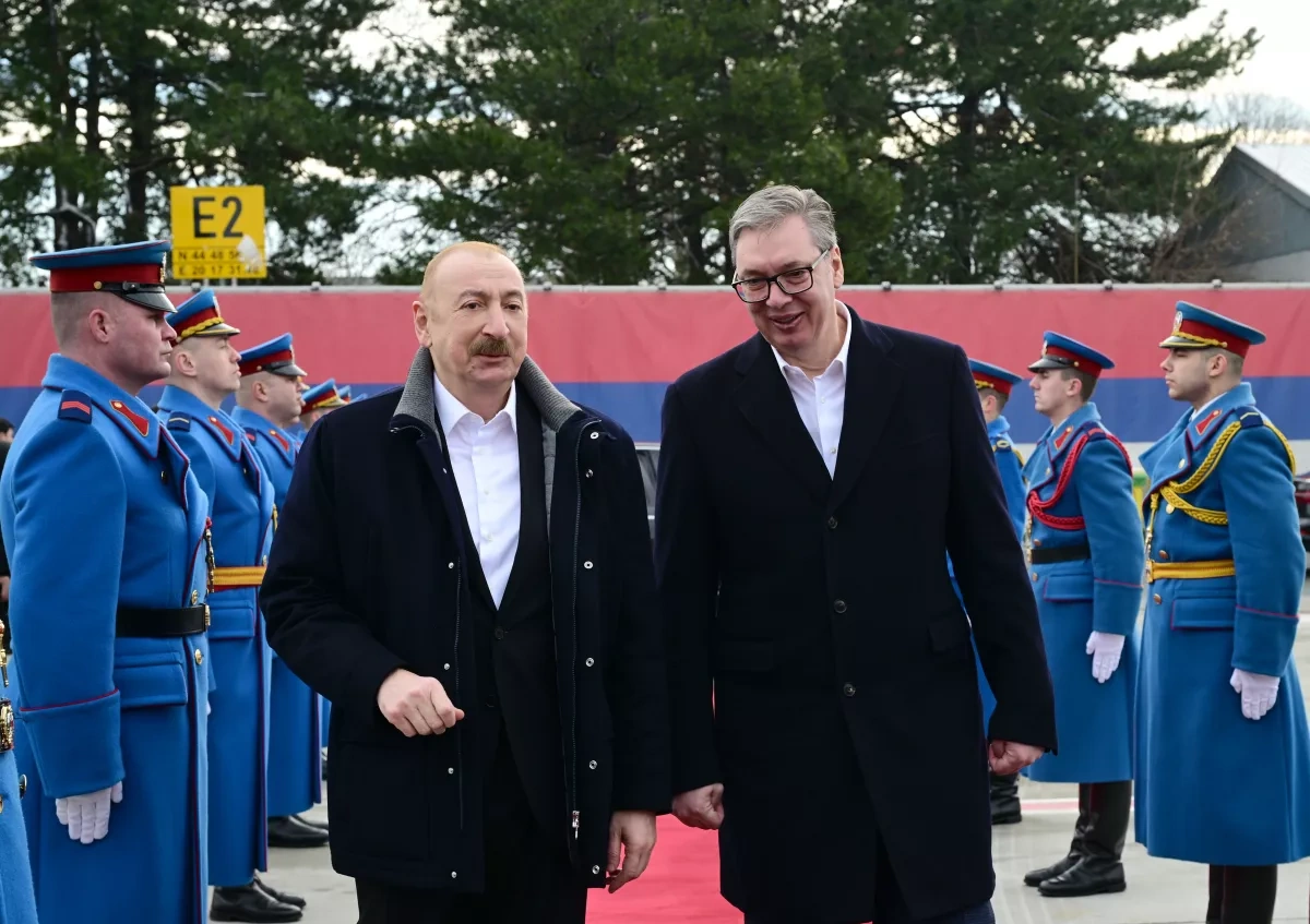 Azerbaijani president concludes visit to Serbia Photo