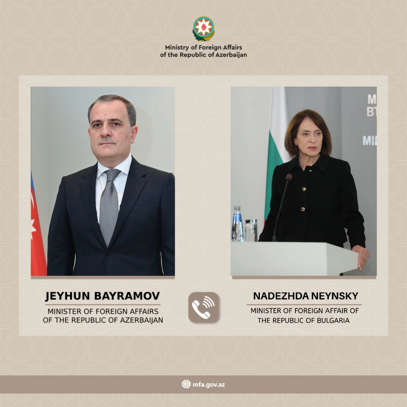 Azerbaijani, Bulgarian FMs talking up drone attacks on Nakhchivan
