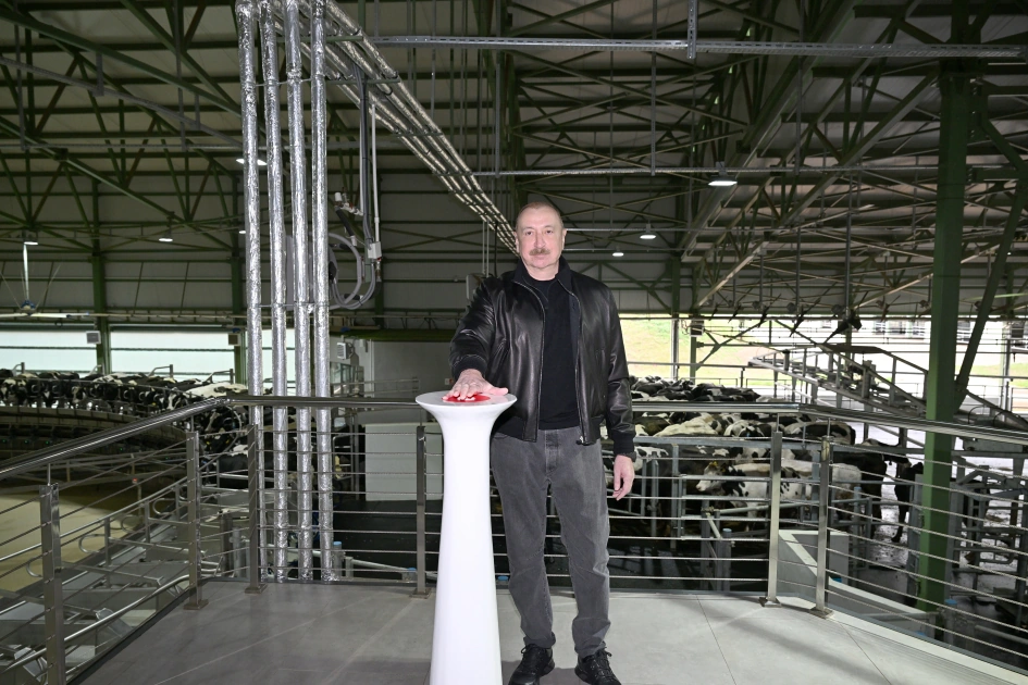 President Ilham Aliyev attends opening of Shirvan Agro livestock complex in Shamakhi (PHOTO)