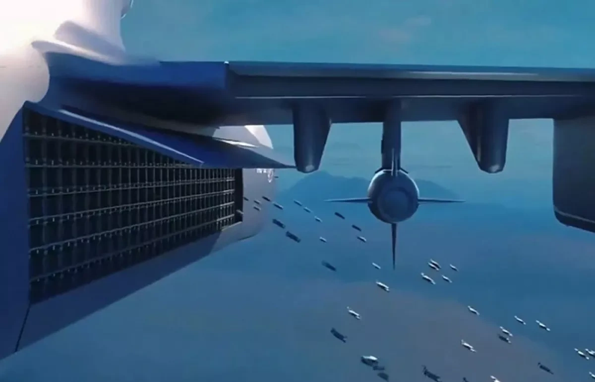 China conducts first flight of "world’s largest drone mothership" photo