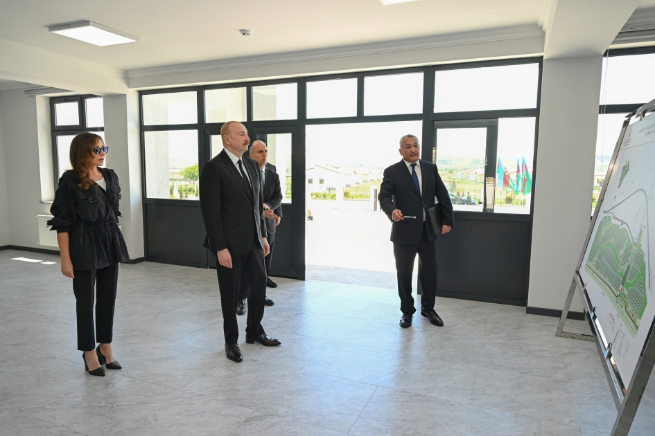 President Ilham Aliyev, First Lady Mehriban Aliyeva attend opening of Shukurbeyli village in Jabrayil district (PHOTO)