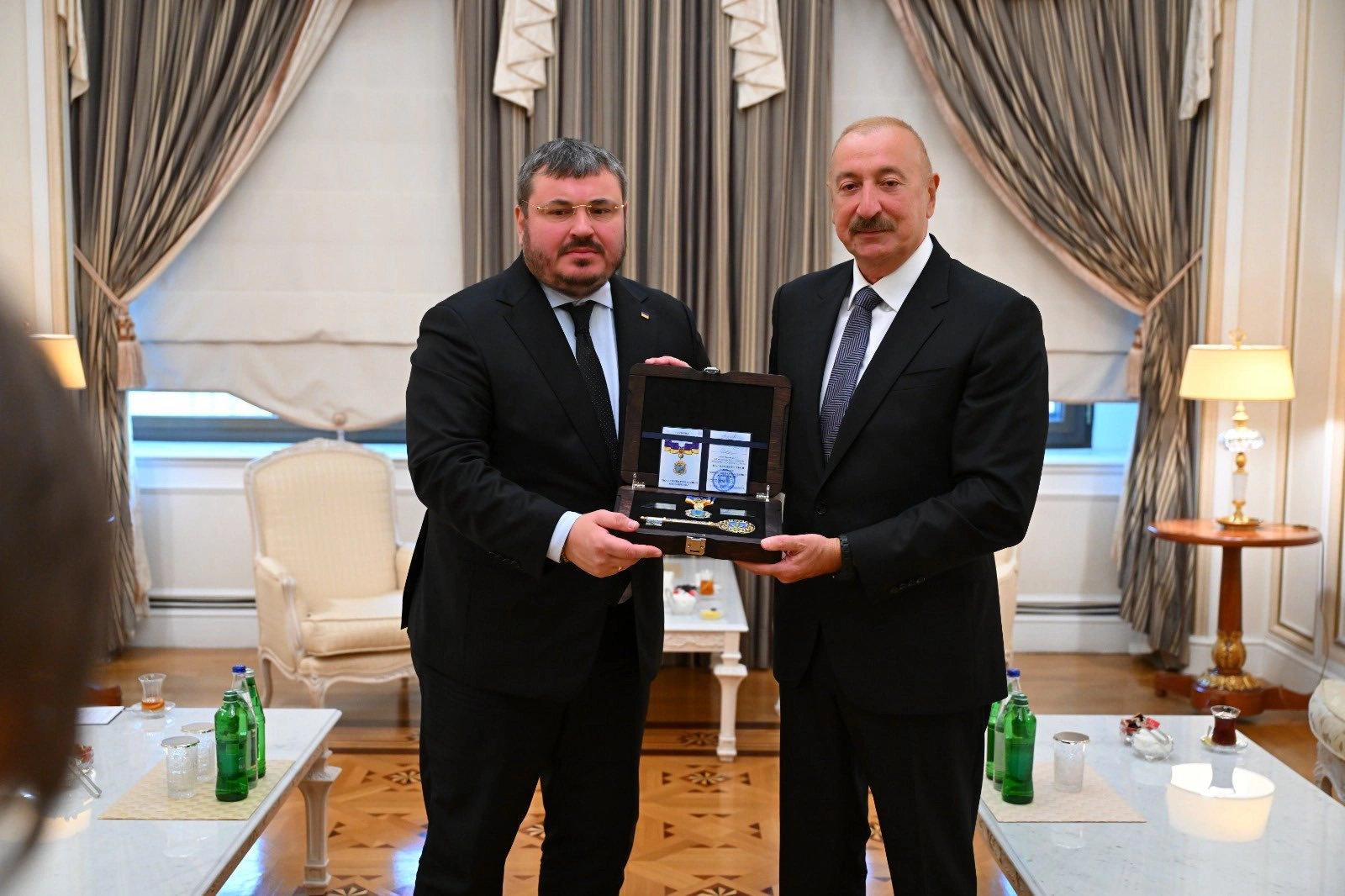 President Ilham Aliyev receives honorary citizen certificate from Irpin