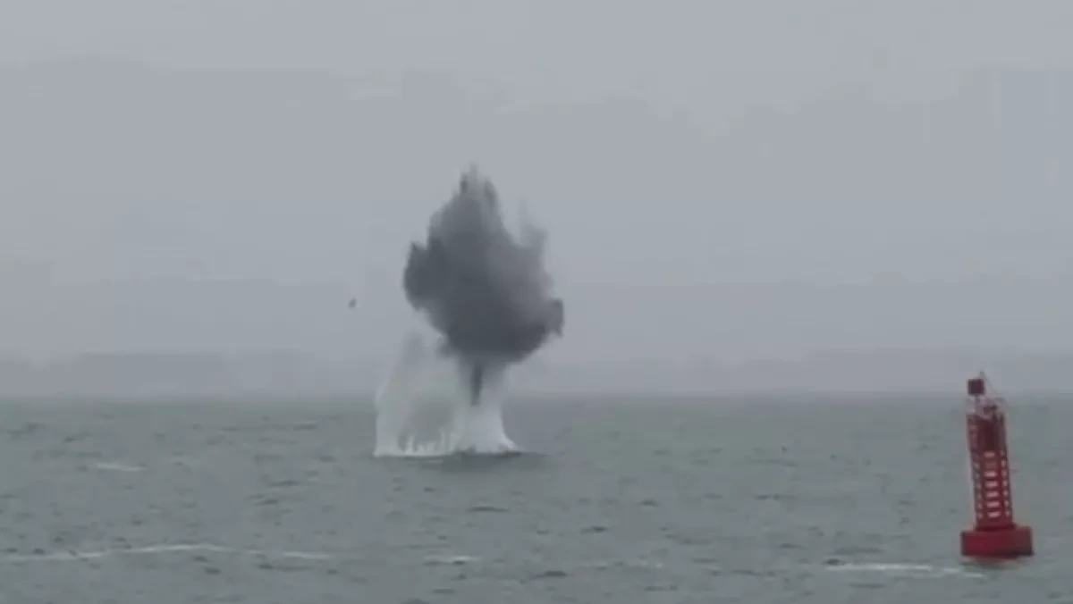Romanian forces detonate drone in Black Sea near Midia port
