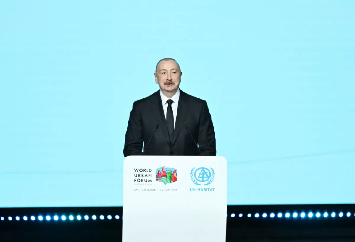 Azerbaijani president highlights reconstruction, heritage preservation at WUF13 in Baku UPDATED