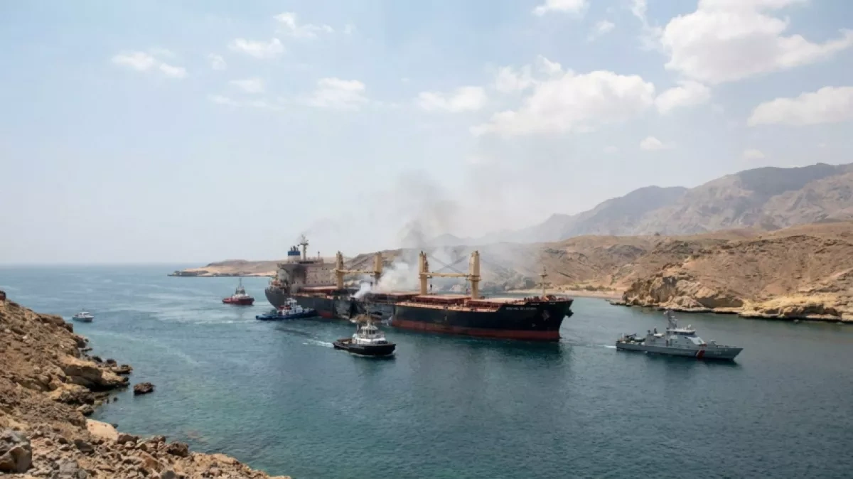 Japan-linked vessel exits Persian Gulf through Strait of Hormuz