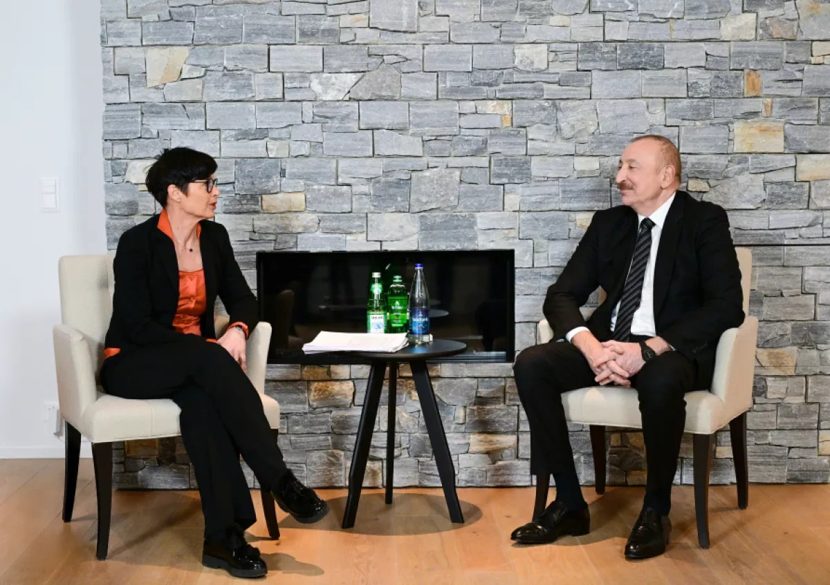 Azerbaijan, EU discuss peace agenda and cooperation at Davos PHOTO