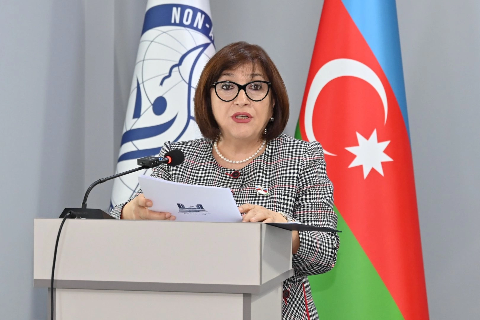 Azerbaijan’s parliament chief addresses NAM Youth Organization (PHOTO)
