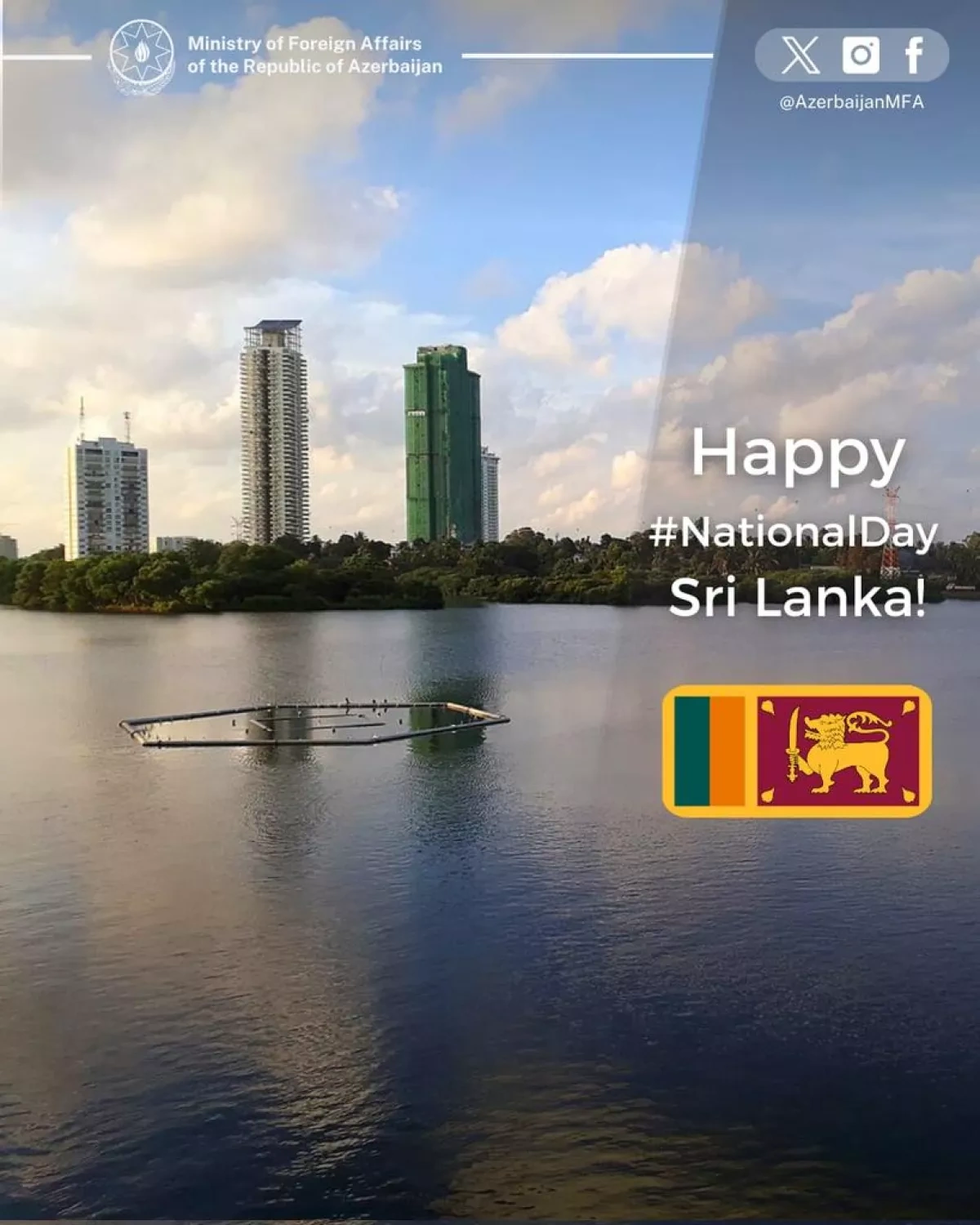 Azerbaijan congratulates Sri Lanka on national holiday