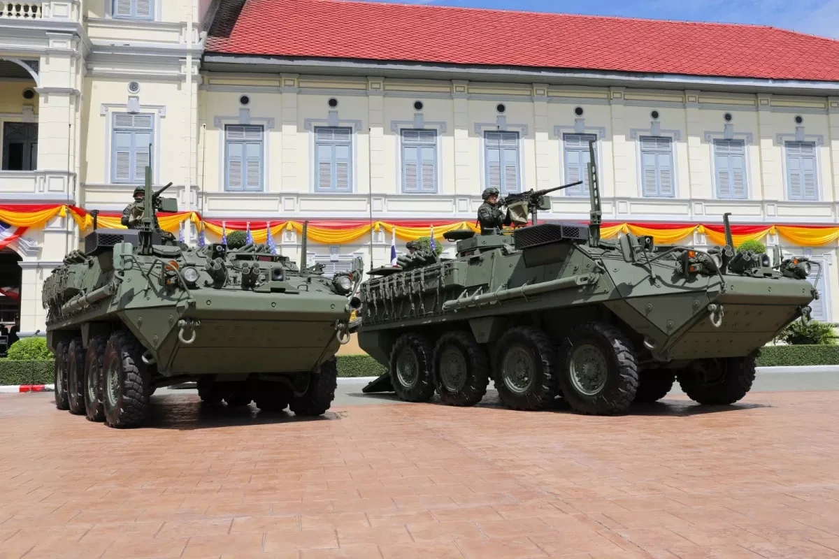 Thailand receives Stryker armoured vehicles from US PHOTO
