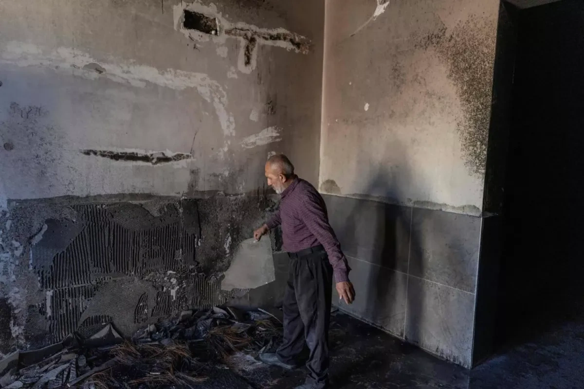 Mosques burned, homes damaged in West Bank settler violence PHOTO