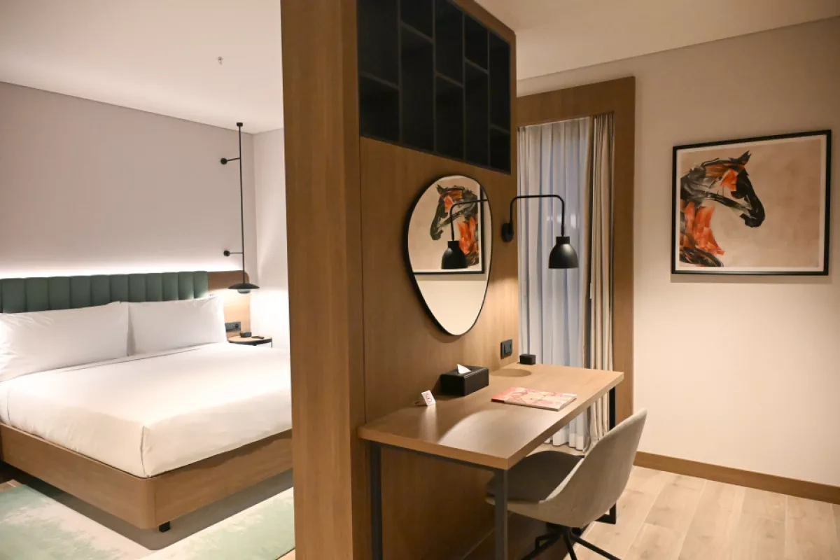 Azerbaijani president opens Hilton Garden Inn hotel in Aghdam PHOTO