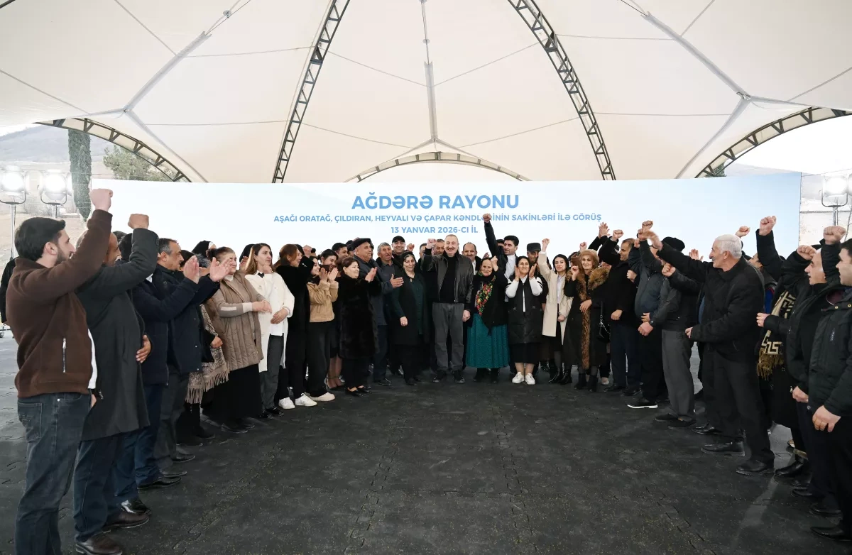 Azerbaijani president meets with Aghdara residents PHOTO
