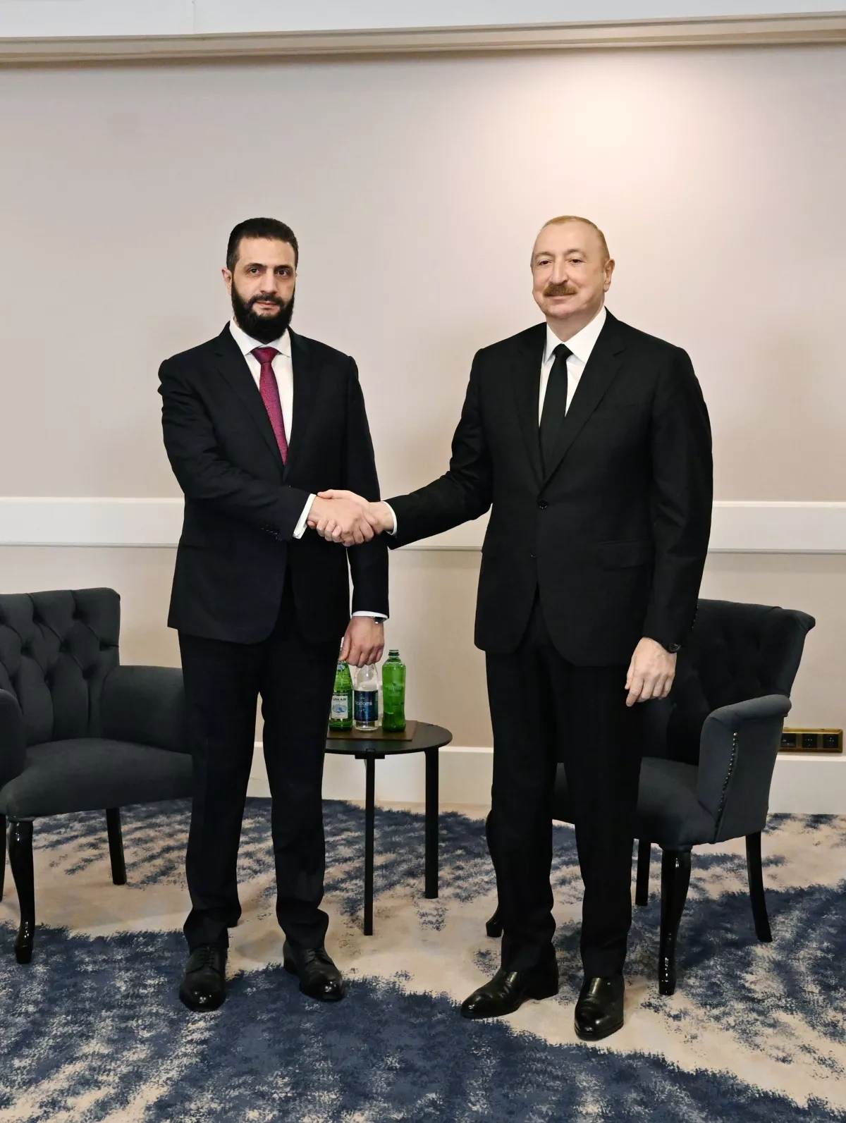 Azerbaijan’s president meets Syrian transitional president in Antalya PHOTO