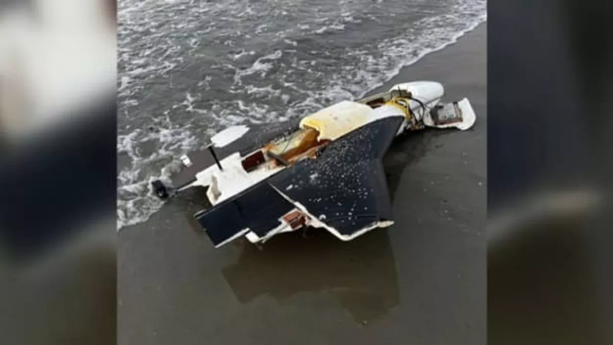Drone fragment found on Romanian Black Sea beach PHOTO