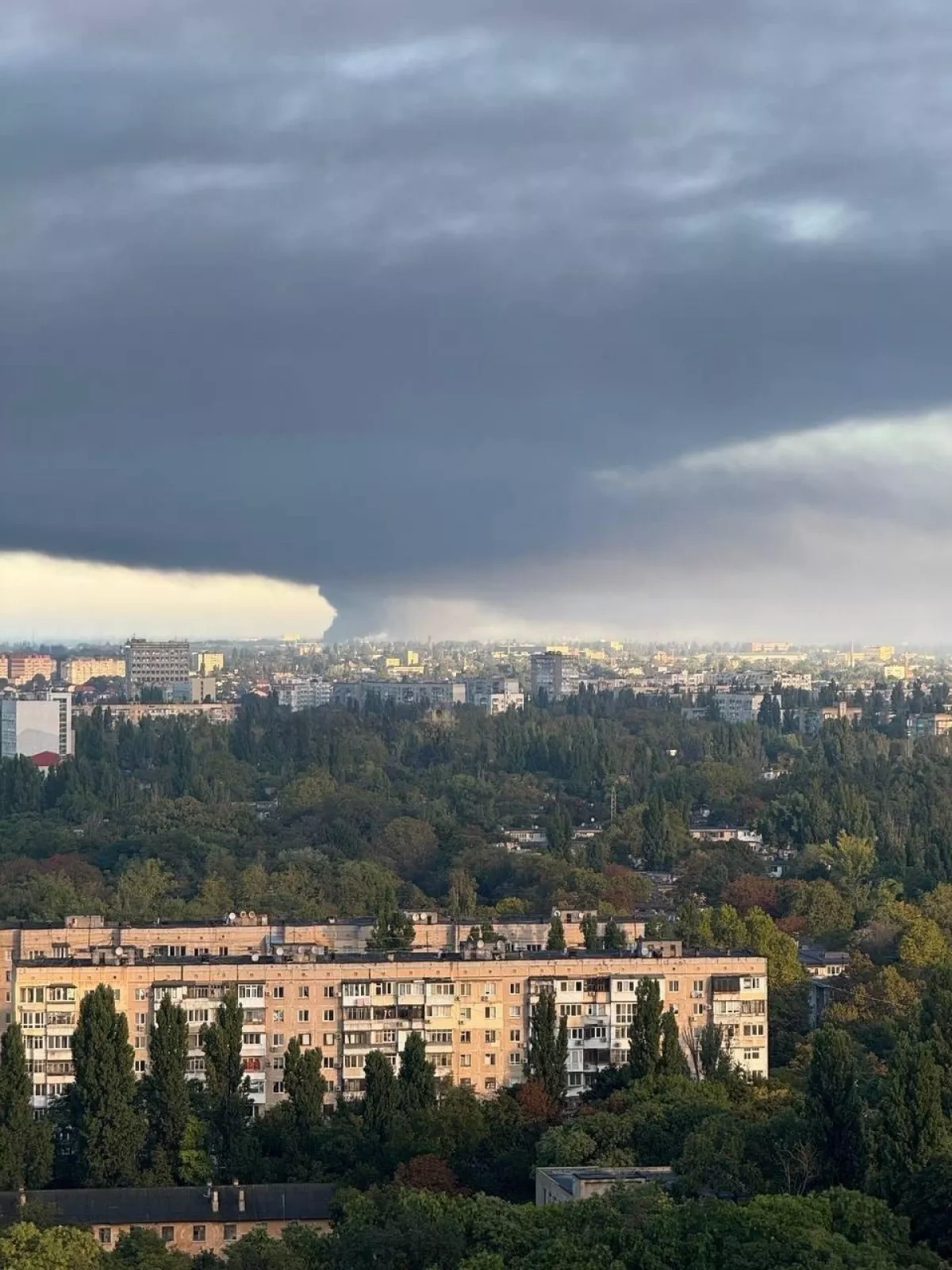 Black smoke blankets Ukraine's Odesa as fire rages at Nova Poshta warehouses