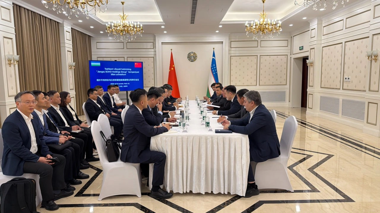 Uzbekistan’s Tashkent region, China’s SOHO Holdings explore new investment and industrial projects