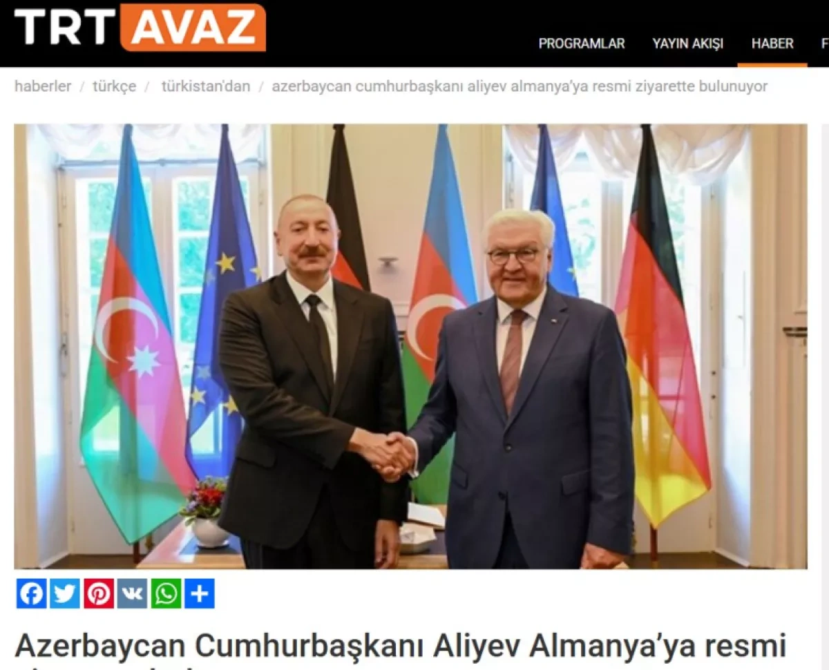 President Aliyev’s Germany trip makes waves across Turkish media