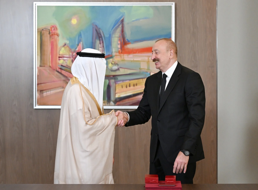 President Ilham Aliyev receives delegation of leaders of member organizations of Arab Coordination Group (PHOTO)