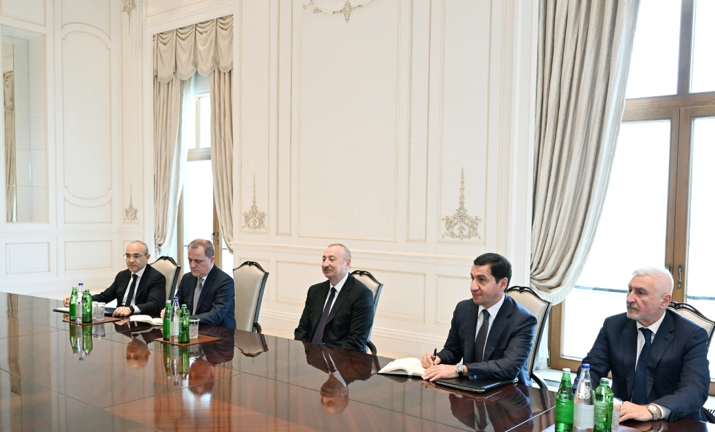 President Ilham Aliyev receives delegation from United Arab Emirates (PHOTO)