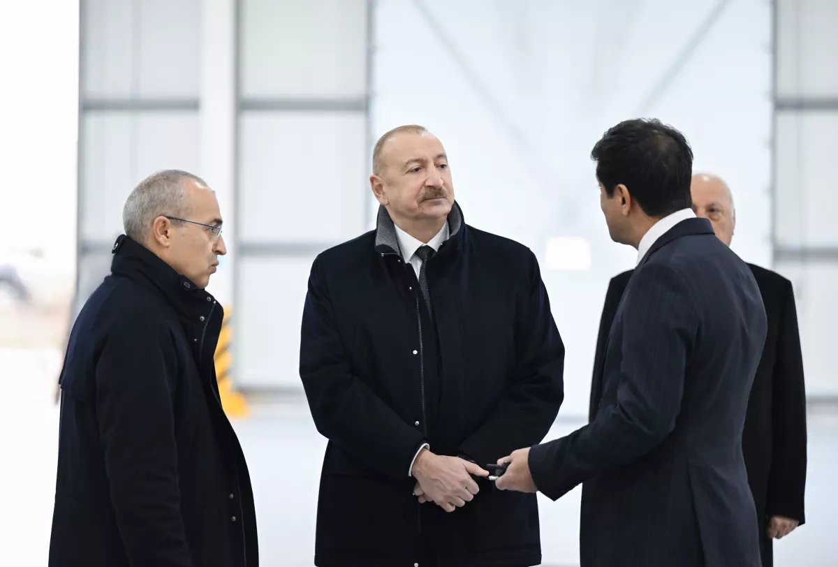 President Ilham Aliyev inaugurates “Azermirror” plant in Sumgayit Industrial Park Photo
