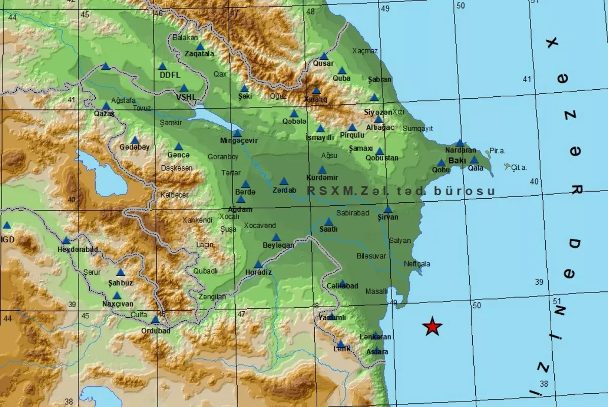 Caspian Sea records repeated tremors within hours