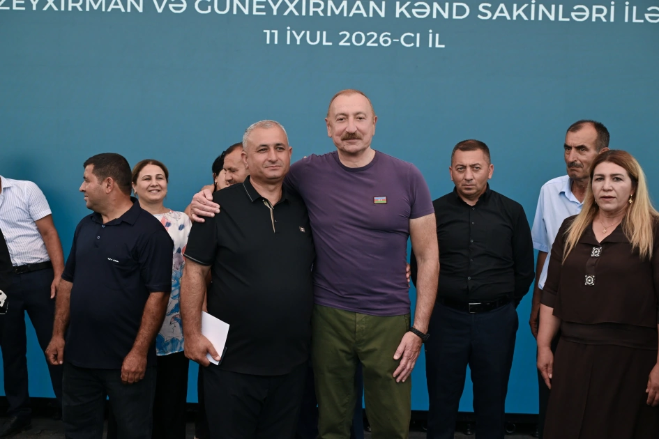 President Ilham Aliyev visited Guzeykhirman village in Khojavend district (PHOTO)