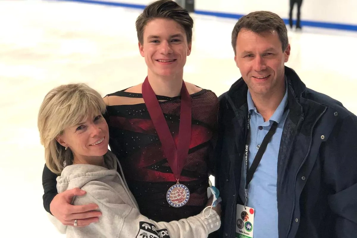 Figure skater honours late Russian parents at championship one year following fatal plane crash