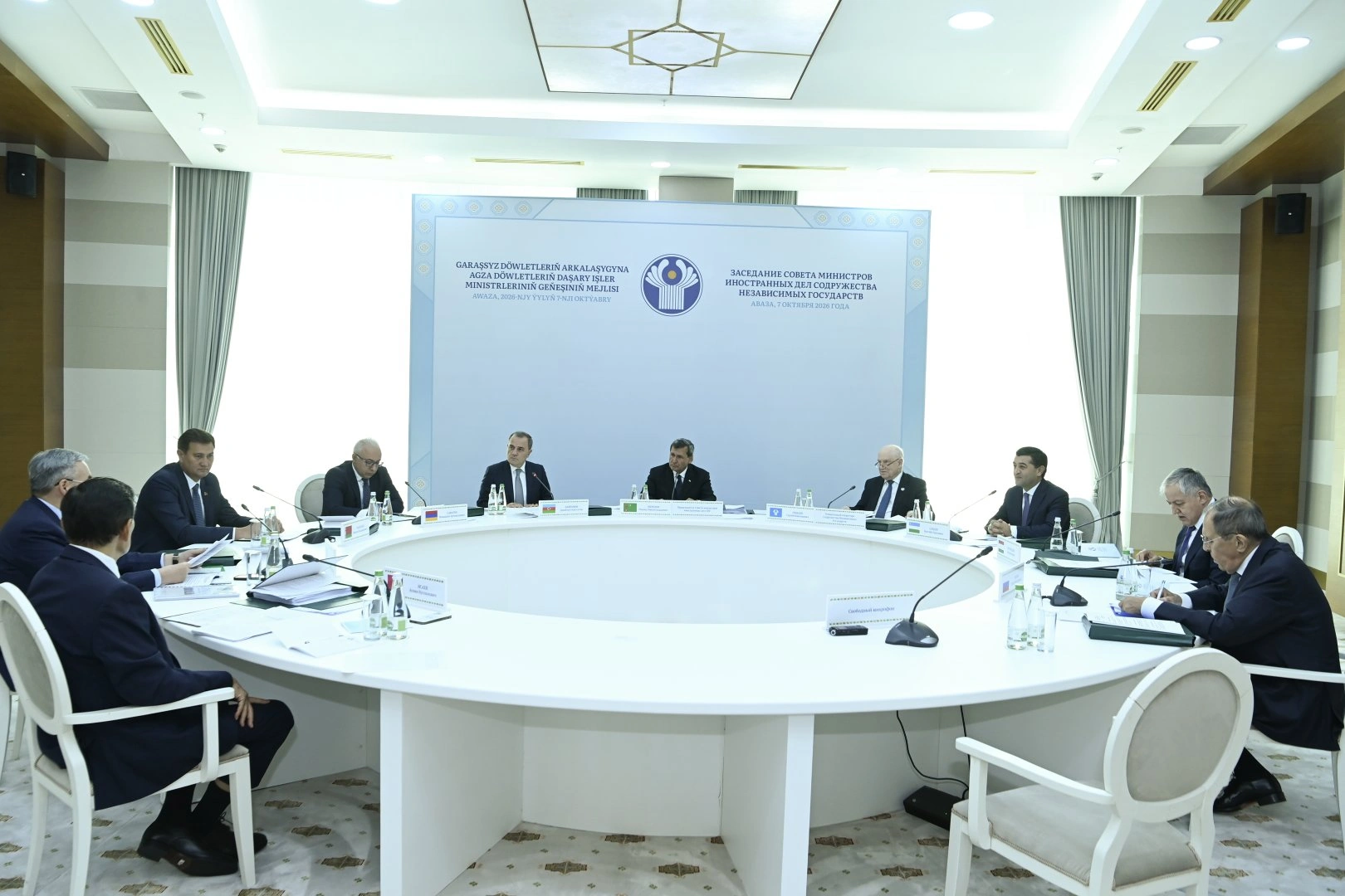 Azerbaijan's FM addresses CIS Council meeting in Turkmenistan (PHOTO)